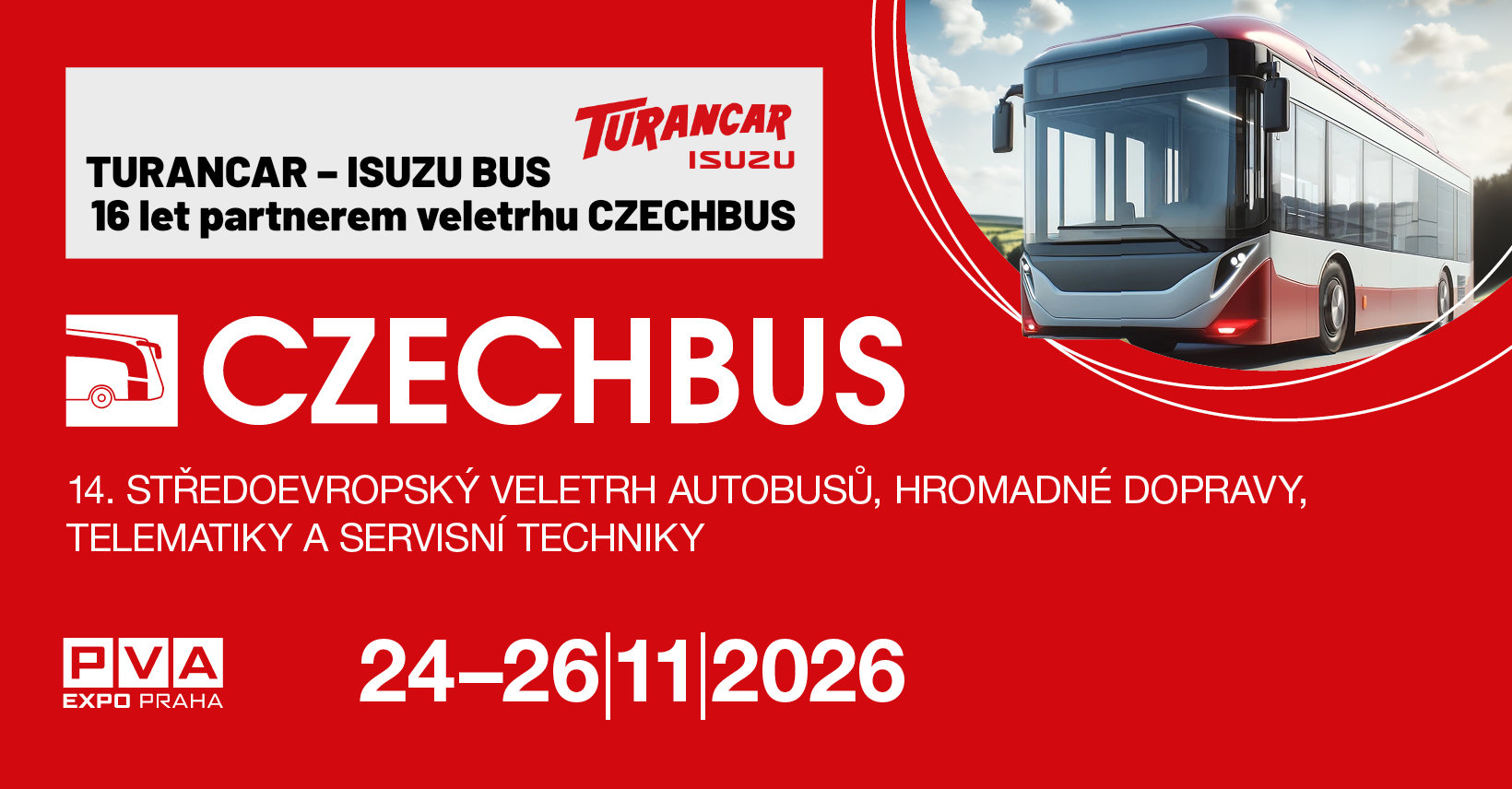 TURANCAR ISUZU a veletrh CZECHBUS – 16 let silného partnerství u zrodu jediné ryze odborné B2B platformy v ČR